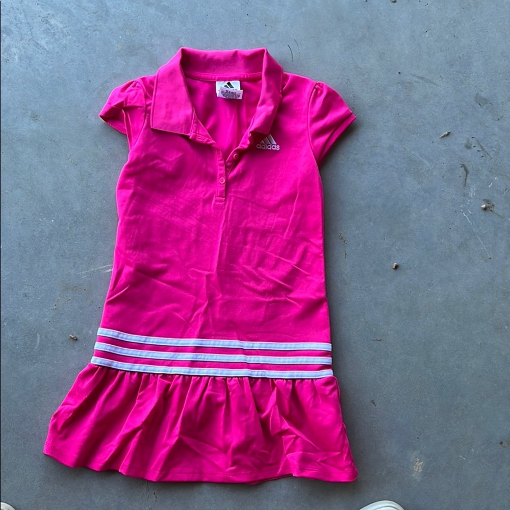 Adidas girls collared athletic dress- size 6